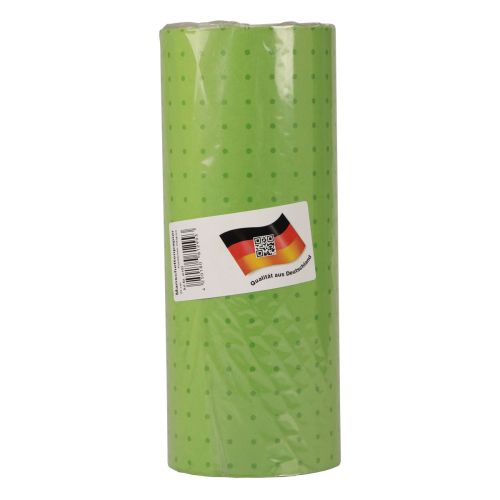 Article Papier manchette papier de soie pois verts 25cm 100m