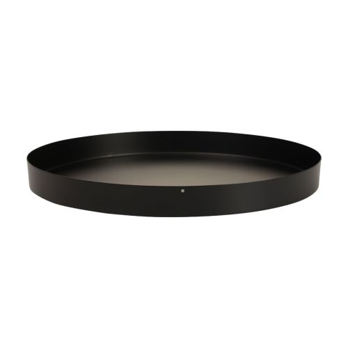 Article Plateau métal plateau bougie rond noir Ø20cm H2.5cm 2pcs