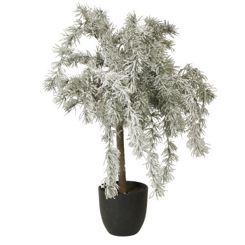 Mini Sapin de Noël en Pot Cèdre Neige Artificiel H60cm