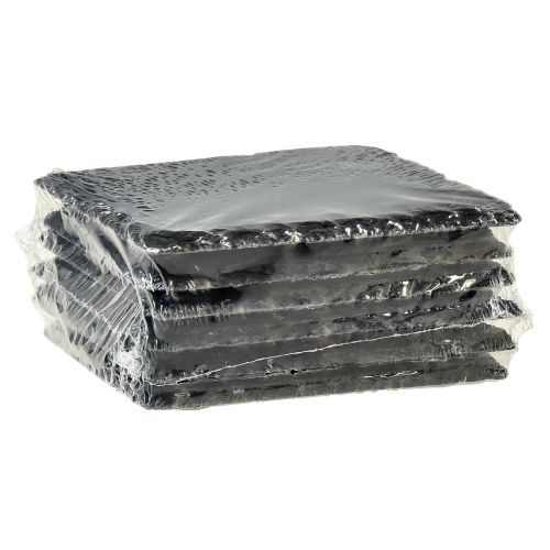 Article Sous-verres carrés en ardoise naturelle noir 10×10cm 6 pcs