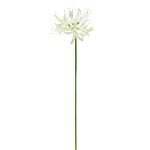 Article Nerine Guernsey Lily Fleur Artificielle Blanc Jaune Ø15cm L65cm