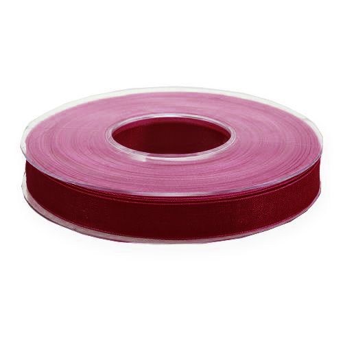 Article Ruban Organza Bordeaux 15mm 50m