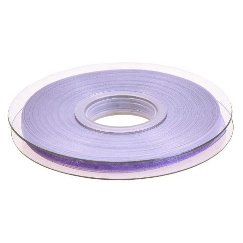 Article Ruban organza ruban cadeau ruban violet lisière 6mm 50m