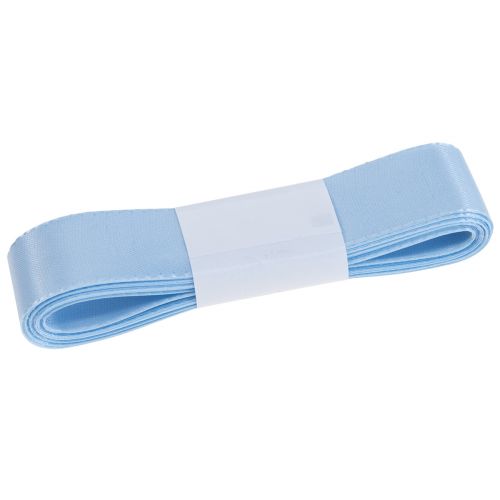 Article Ruban décoratif ruban cadeau ruban bleu clair lisière bleue 25mm 3m