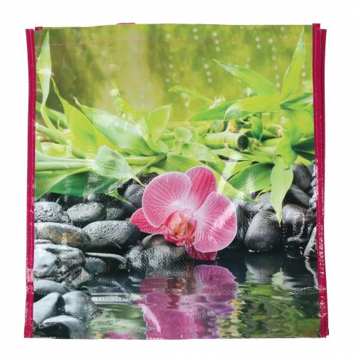 Article Sac shopping avec anses Bonheur plastique 38 × 10 × 40cm