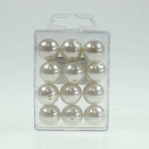 Article Perles déco Ø2cm champagne 12pcs