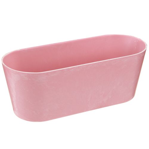 Bol à plantes bateau ovale rose 27×11×10cm 3 pcs