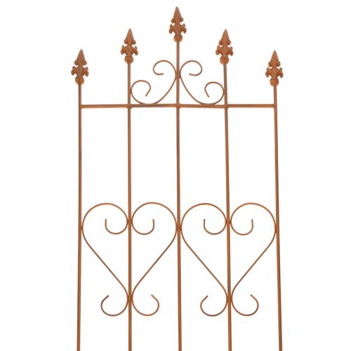 Article Treillis à motif de cœur, support pour plantes grimpantes de style romantique pour allées de jardin ou terrasses, 101 cm