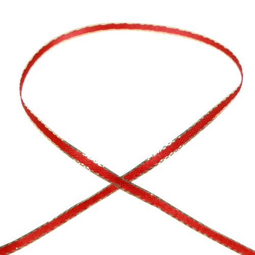 Article Ruban ruban cadeau ruban toron rouge or 3mm 100m