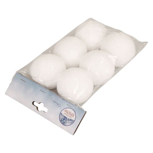 Article Boules de neige déco cintre neige artificielle Ø5,5cm 6pcs