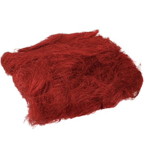 Sisal rouge bordeaux fibre naturelle 300g