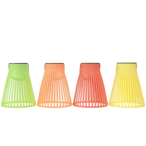 Article Lampe suspendue lanterne de jardin solaire LED 4 couleurs Ø14,5cm 4pcs