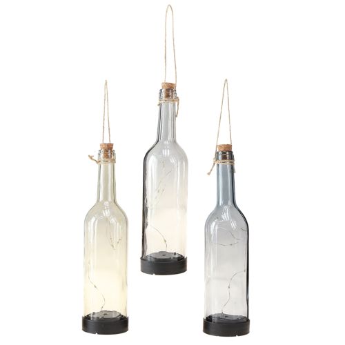 Article Lampes solaires d&#39;extérieur LED bouteilles Ø7,5cm H31cm 3pcs