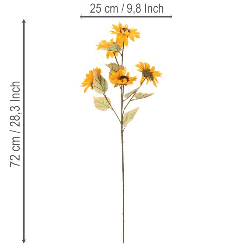Article Soleil artificiel 72cm 2pcs en plastique et tissu