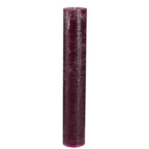 Floristik24 Bougies coniques bougies de couleur unie bordeaux 50x300mm 4 pcs