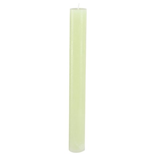 Bougies en bâton vert citron bougies de couleur unie 34x300mm 4 pcs