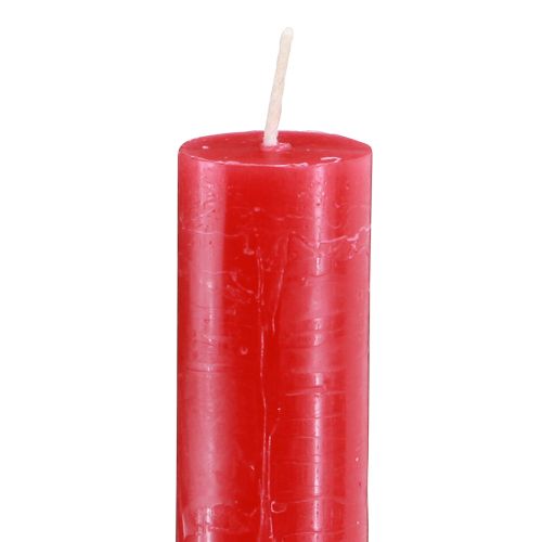 Article Bougies coniques bougies teintes rouge 21×240mm 12pcs