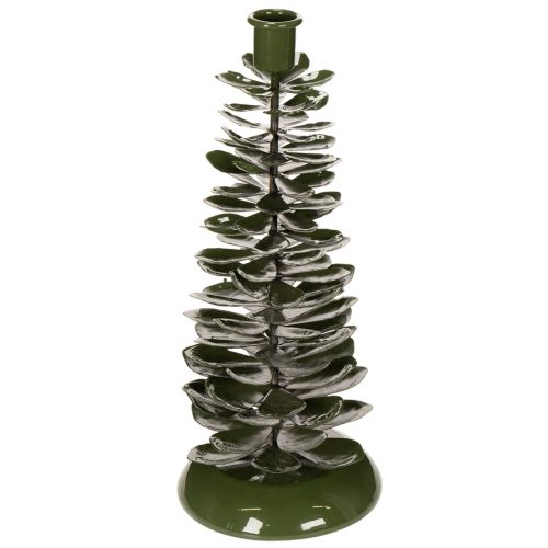 Article Chandelier Sapin en Métal Vert 28cm