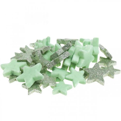 Article Décoration à parsemer Étoiles de Noël étoiles à parsemer vert Ø4/5cm 40p