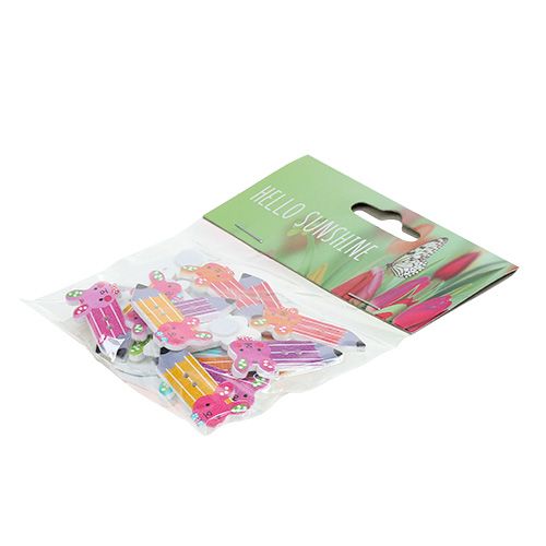 Floristik24 Boutons de décoration dispersés, crayon, décoration de fête, 24 pièces