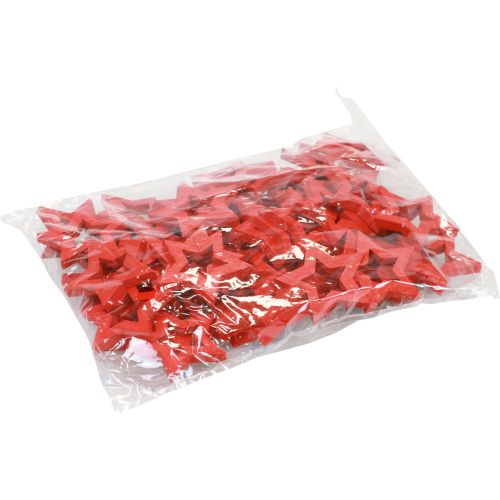 Article Décoration à disperser étoiles de décoration de Noël étoiles en bois rouges Ø4cm 54 pcs