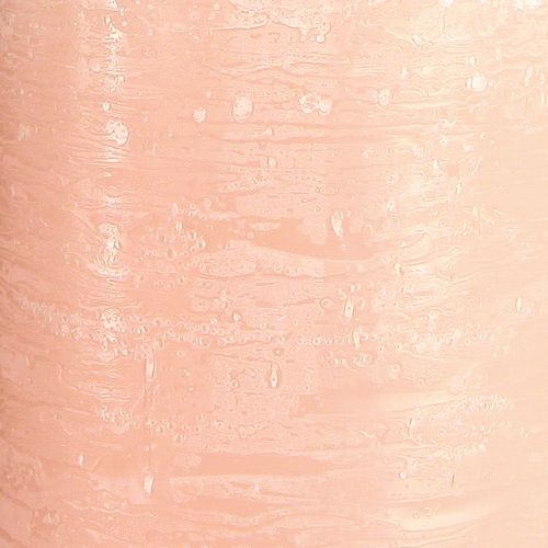 Article Bougies piliers bougies uni rose clair rose 85×200mm 2pcs