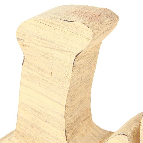 Article Support de table en bois « Love » en bois de saule naturel 60×19cm