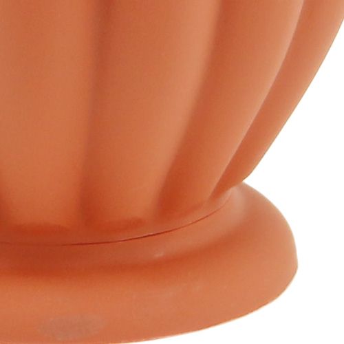 Article Pot à pied en plastique effet terre cuite Ø 15cm - 21cm