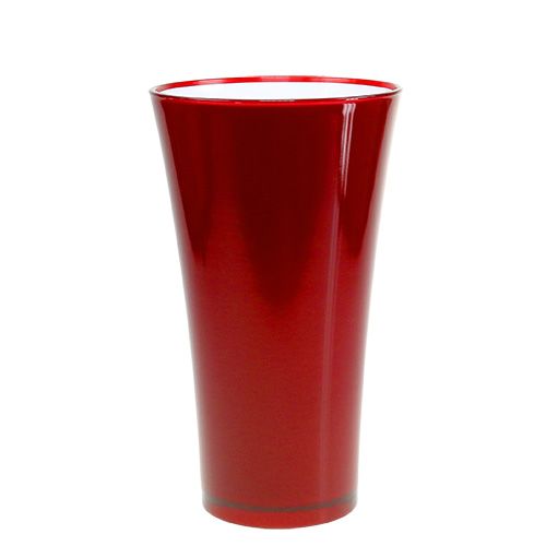 Vase “Fizzy” Ø20cm H35cm rouge 1 pce