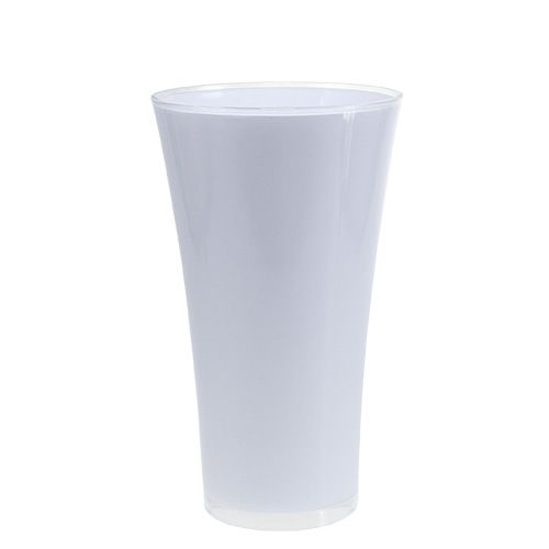 Vase &quot;Fizzy&quot; Ø20cm H35cm blanc, 1pc