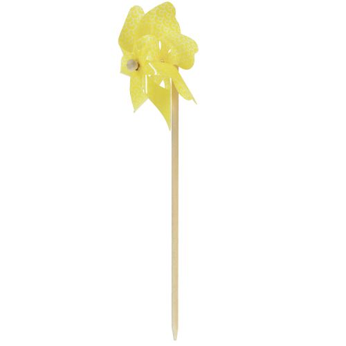 Article Moulin à Vent Rose Jaune Vert Décoration de Balcon Ø15cm 3pcs