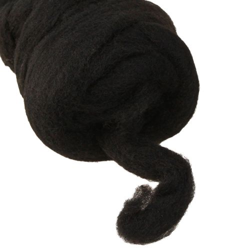 Article Wool Lunte Laine imperméable Colorfast Noir 10m