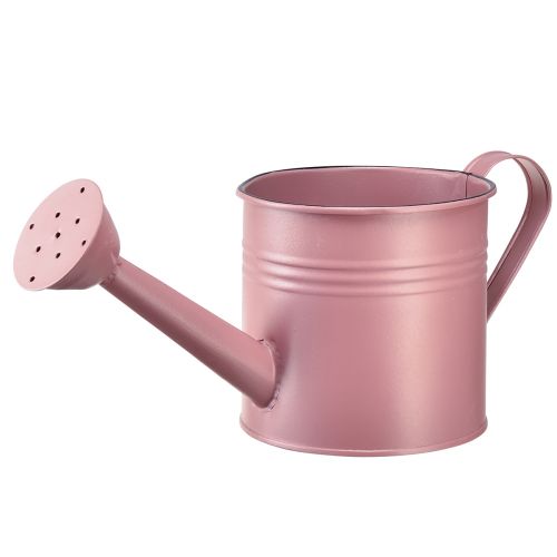 Floristik24 Arrosoir décoratif jardinière en métal rose Ø13,5cm H12,5cm