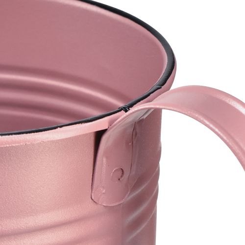 Article Arrosoir décoratif jardinière en métal rose Ø13,5cm H12,5cm