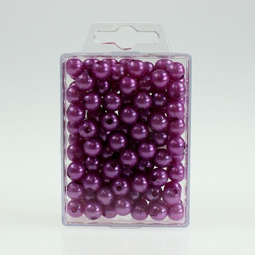 Article Perles déco Ø10mm violet 115p