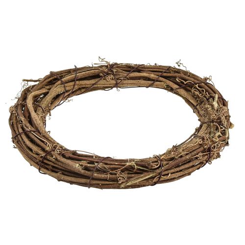 Article Couronne de vigne décorative couronne de porte naturelle automne Ø20cm 4pcs