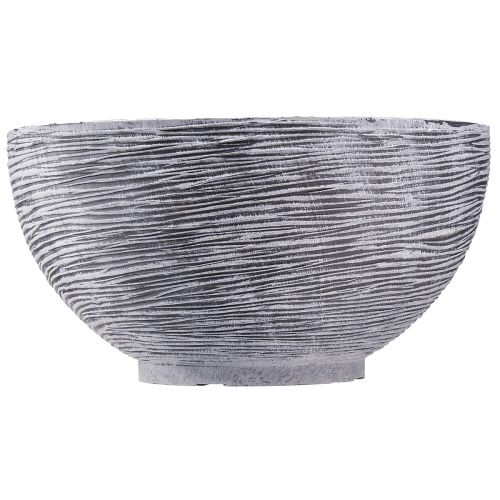 Article Bol décoratif rond pour plantes gris noir Ø35cm H18cm