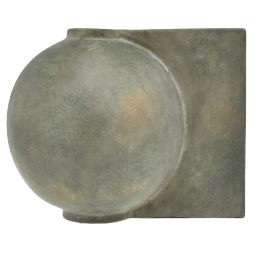 Article Vase décoratif en céramique aspect antique bronze gris 30×20×24cm