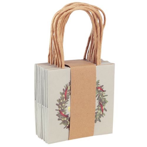 Article Sac cadeau avec poignées sac cadeau gris 12×12cm 8 pcs