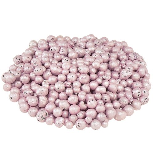 Floristik24 Perles décoratives brillantes 4mm - 8mm granulés d&#39;argile rose 1l