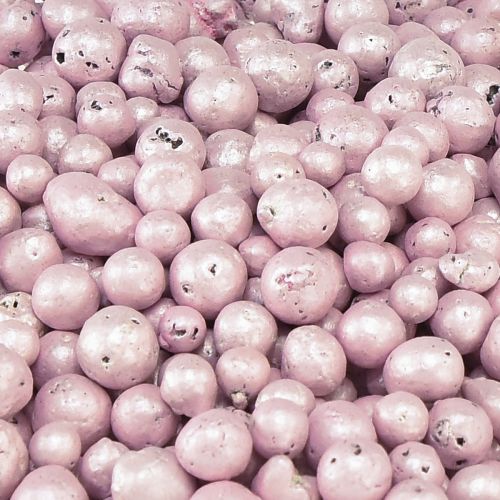 Article Perles décoratives brillantes 4mm - 8mm granulés d&#39;argile rose 1l