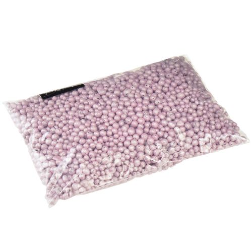 Article Perles décoratives brillantes 4mm - 8mm granulés d&#39;argile rose 1l