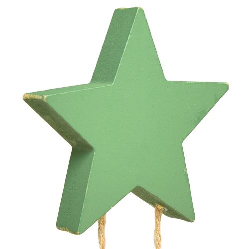 Article Décoration à suspendre Sapin de Noël étoile bois H59cm