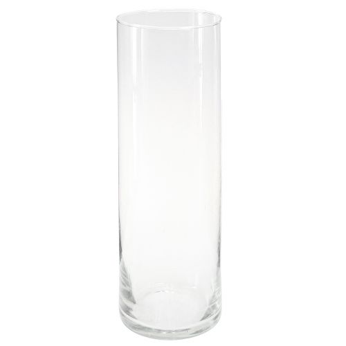 Floristik24 Grand vase en verre vase à fleurs conique verre 30cm Ø10,5cm