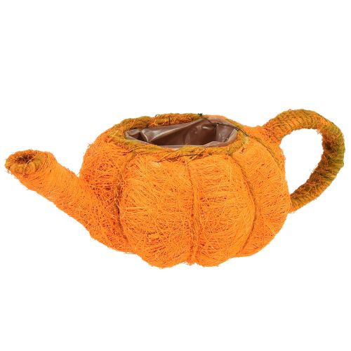 Pot pour planter décoration citrouille orange/jaune vert Ø13cm