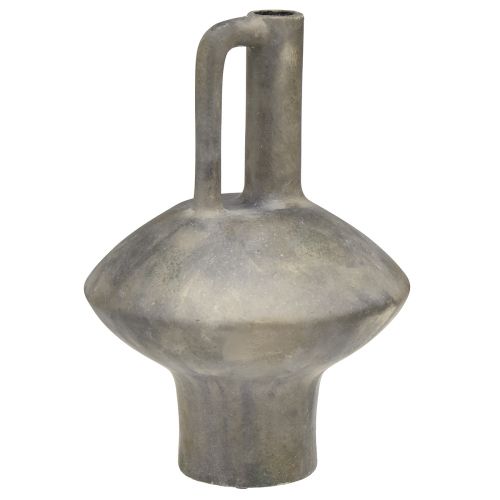 Vase cruche en céramique aspect antique céramique gris rouille H27cm
