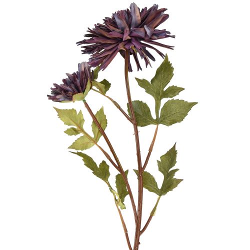 Floristik24 Chrysanthème artificiel 2 fleurs violet Ø5/11cm L70cm