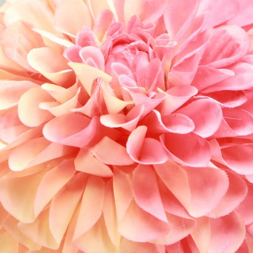 Article Dahlias artificiels rose pêche Ø10cm L80cm 2pcs