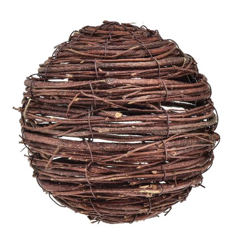 Boule en vignes marron naturel à décorer Ø14cm H14cm