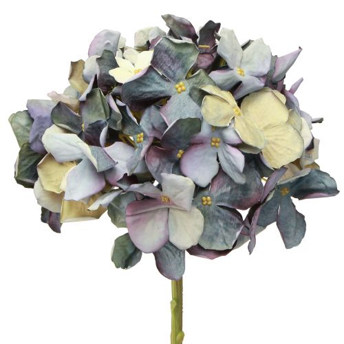 Fleurs artificielles en hortensia bleu grand Ø15cm L58cm 2pcs